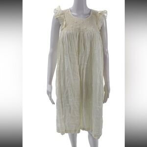 Innika Choo natural white linen Sleeveless Dress